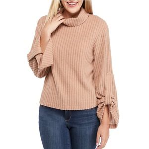 Rib Hacci Knit Turtleneck